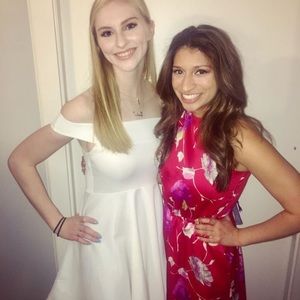 BANANA REPUBLIC RED FLORAL DRESS